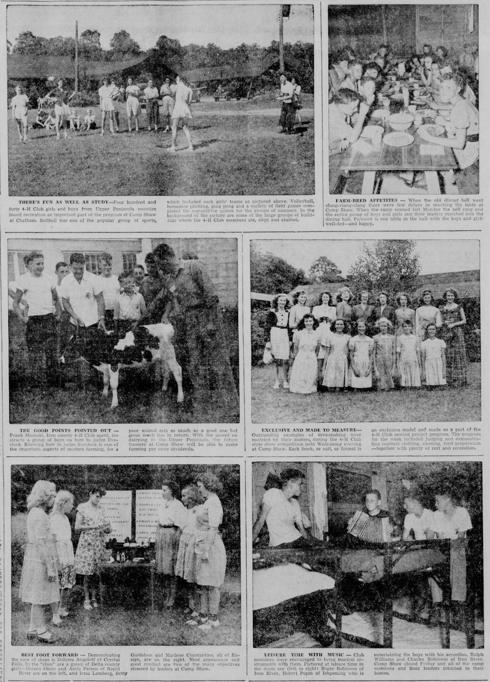 Camp Shaw - Aug 11 1946 Full Page Spread